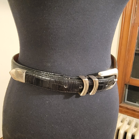 Cutter & Buck Black Leather Belt - Picture 3 of 11